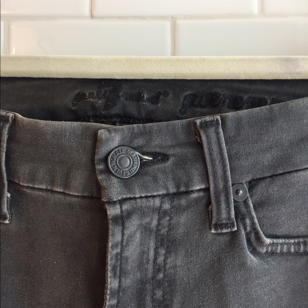 7 for All Mankind Grey Gwenevere Skinny Jeans - Picture 3 of 5